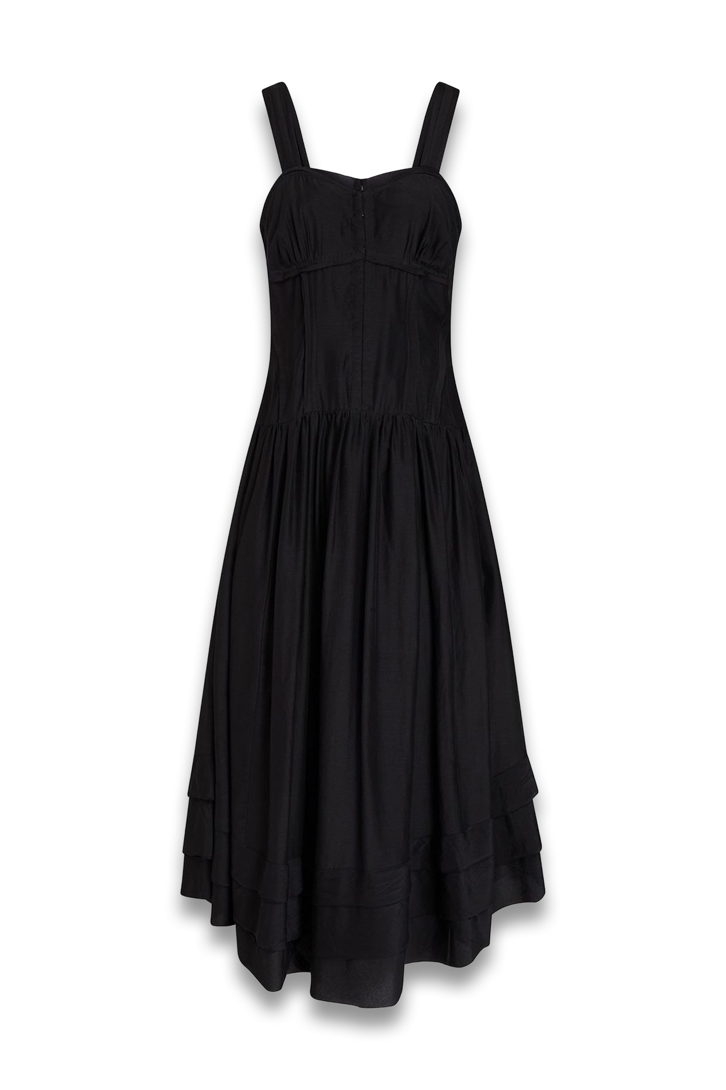 Faye Cotton and Silk-Blend Voile Midi Dress