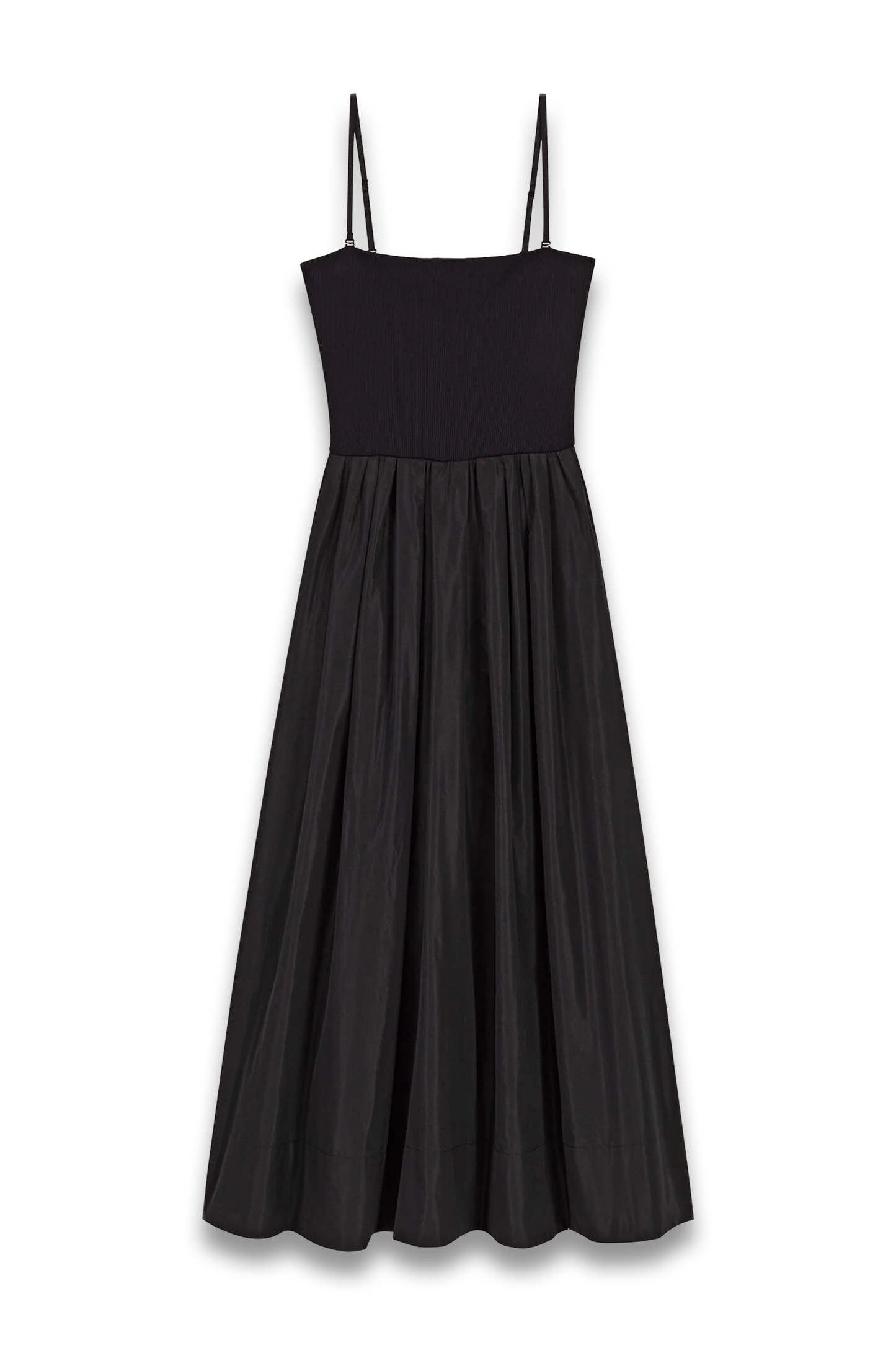Strapless Mesh and Taffeta Dress