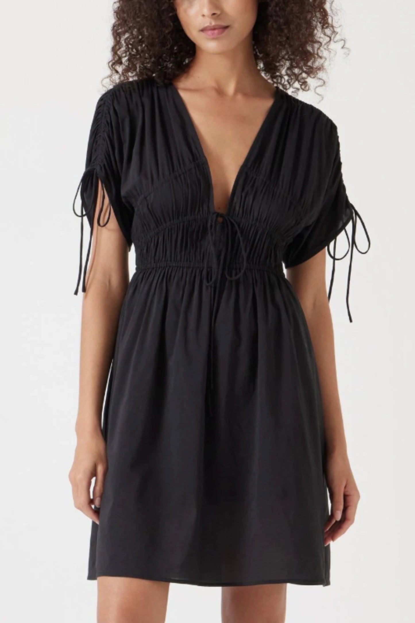 Grace Cotton Blend Mini Beach Dress