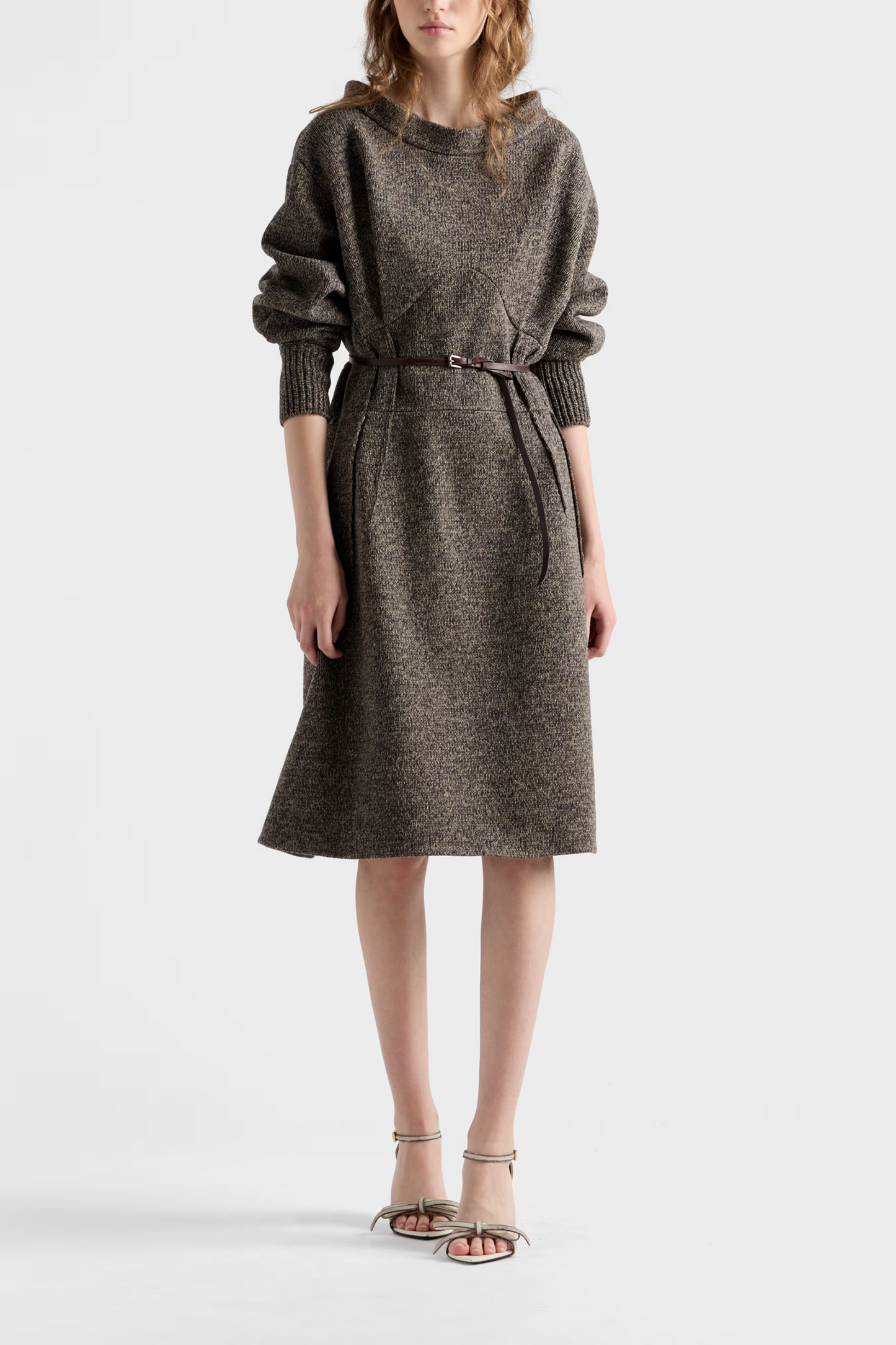 Mouliné Wool Dress