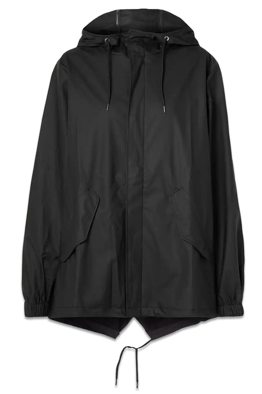 Hooded Coated-shell Jacket