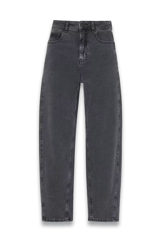 Denim Stretch Barrel Leg Jean