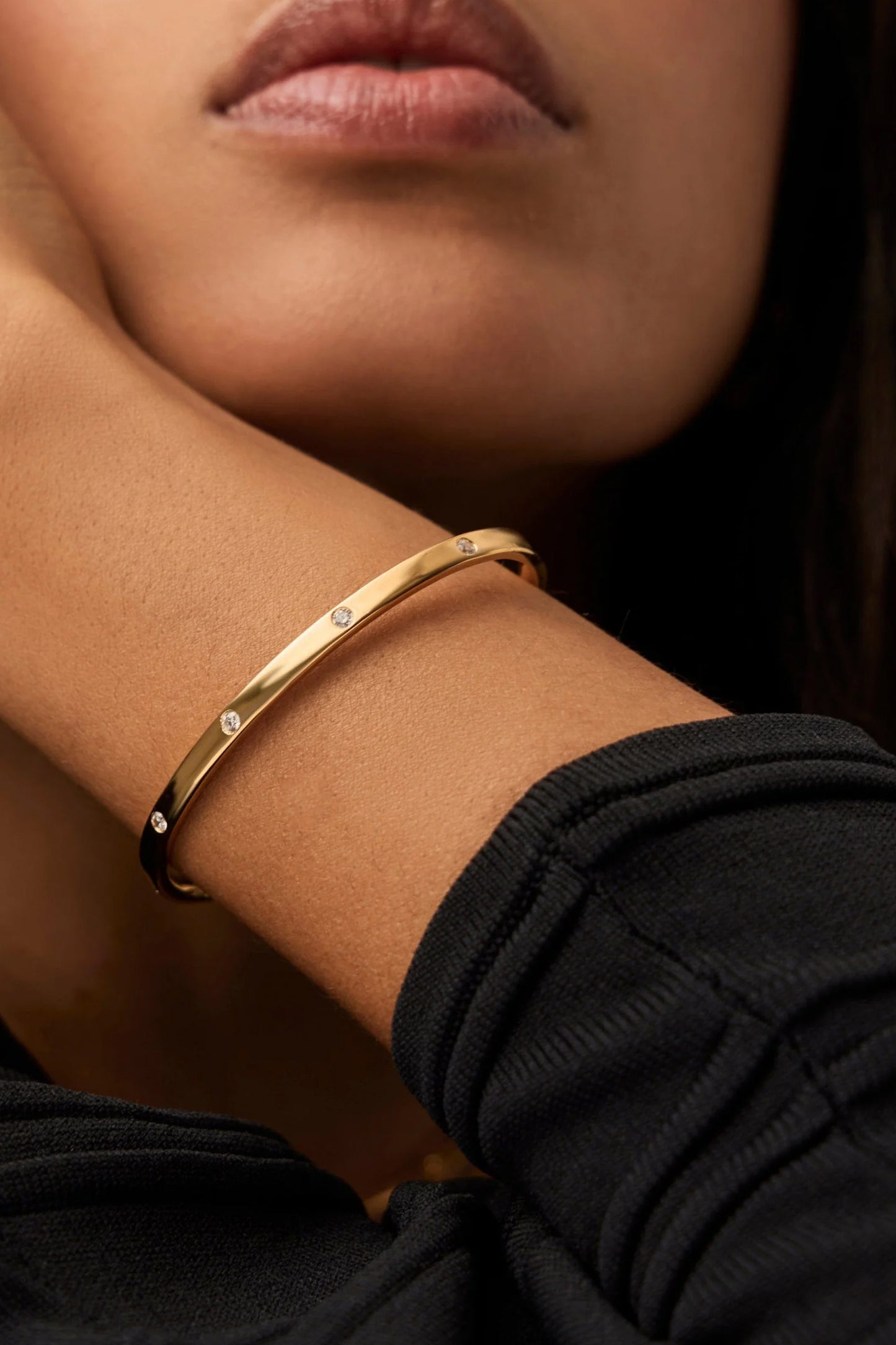 Interstellar Hinged Bangle