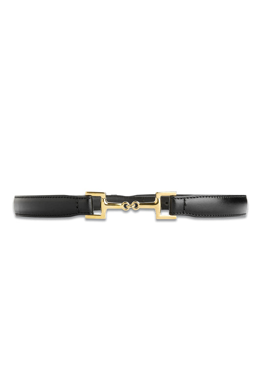 Horsebit Buckle Leather Belt