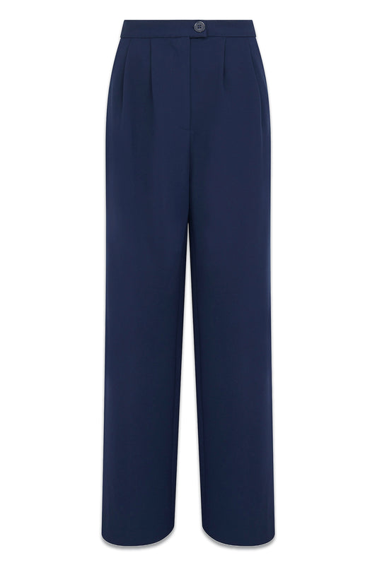 Finery Jeanne Tailored Trousers, Navy