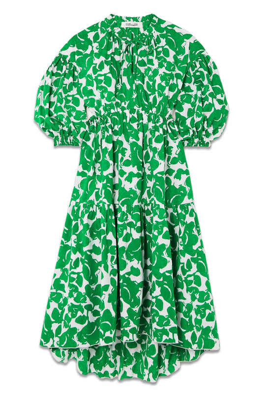 Artie Printed Cotton-blend Midi Dress