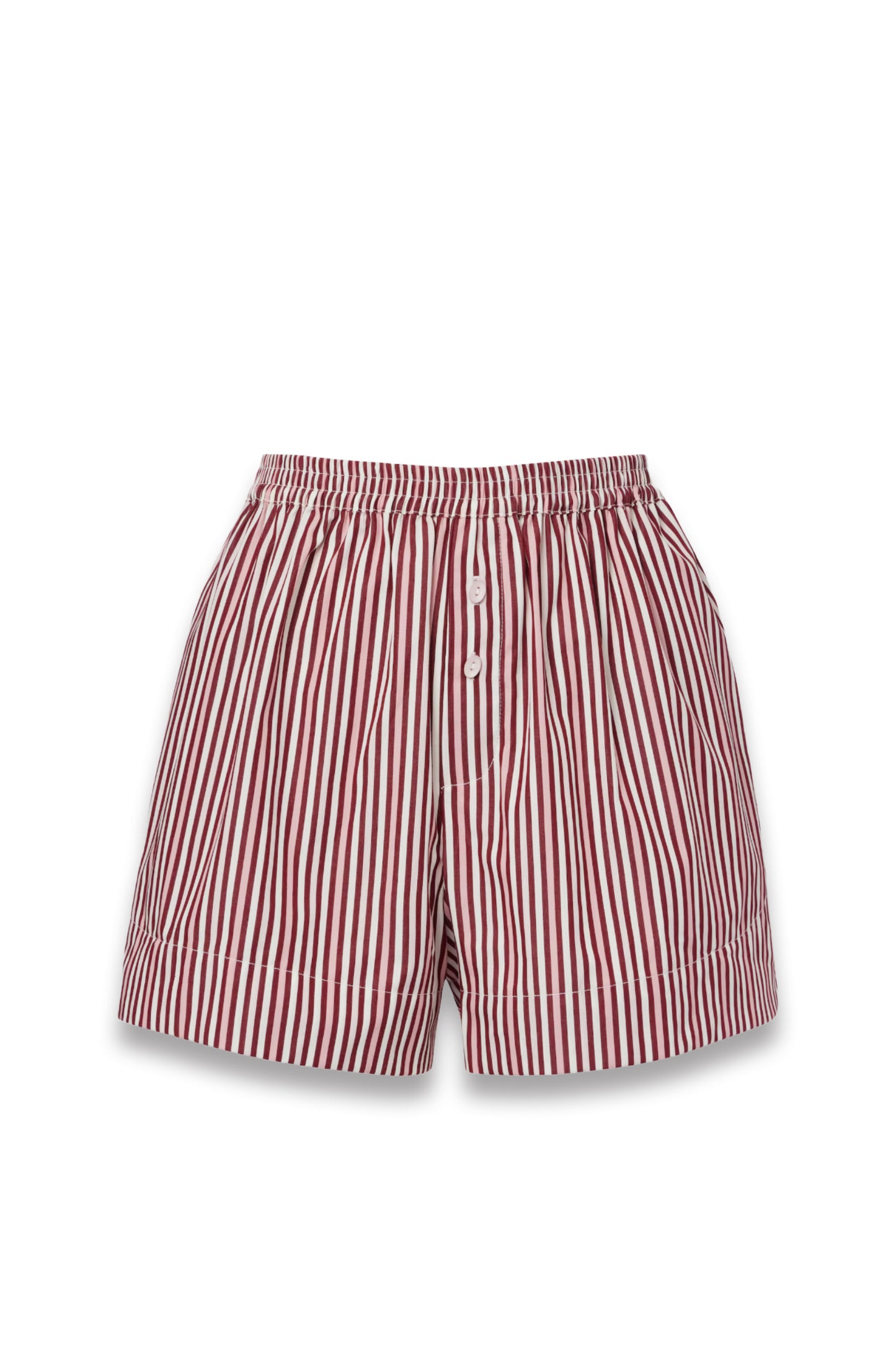 Lonia Striped Cotton Shorts