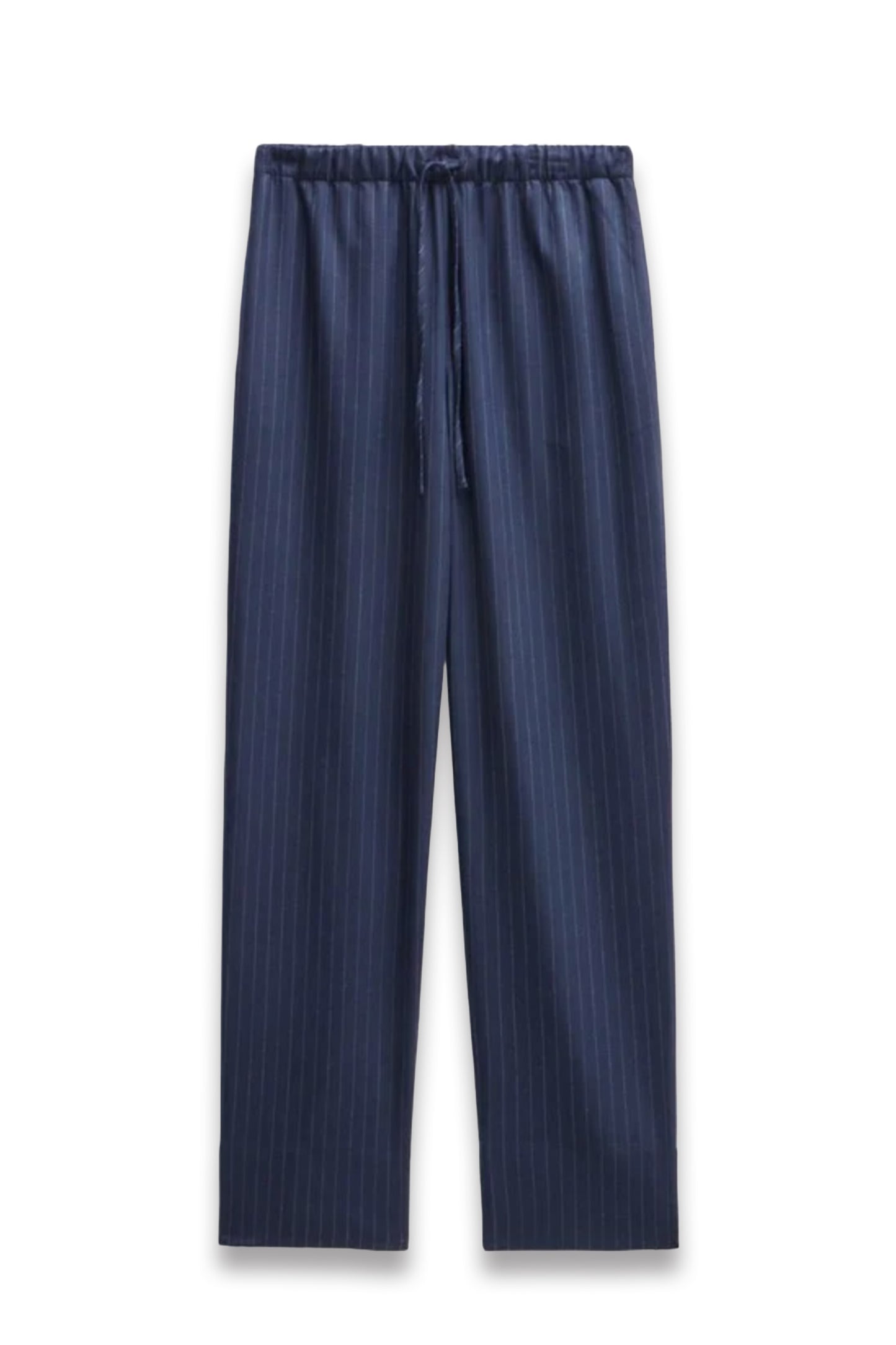 Pinstripe Wool Blend Trouser