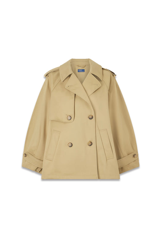 Double-breasted Cotton-gabardine Trench Coat