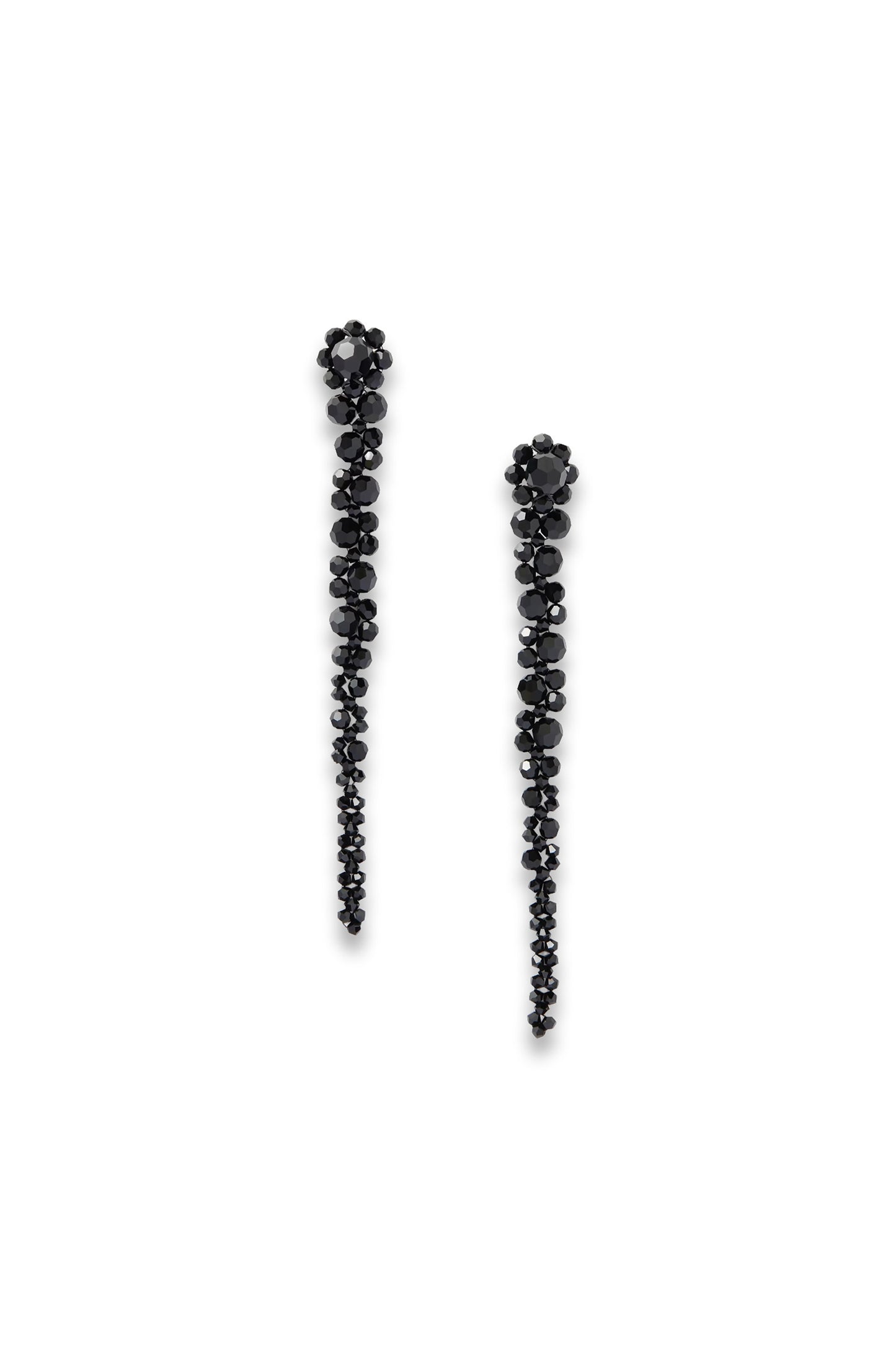 Drip gold-tone crystal earrings