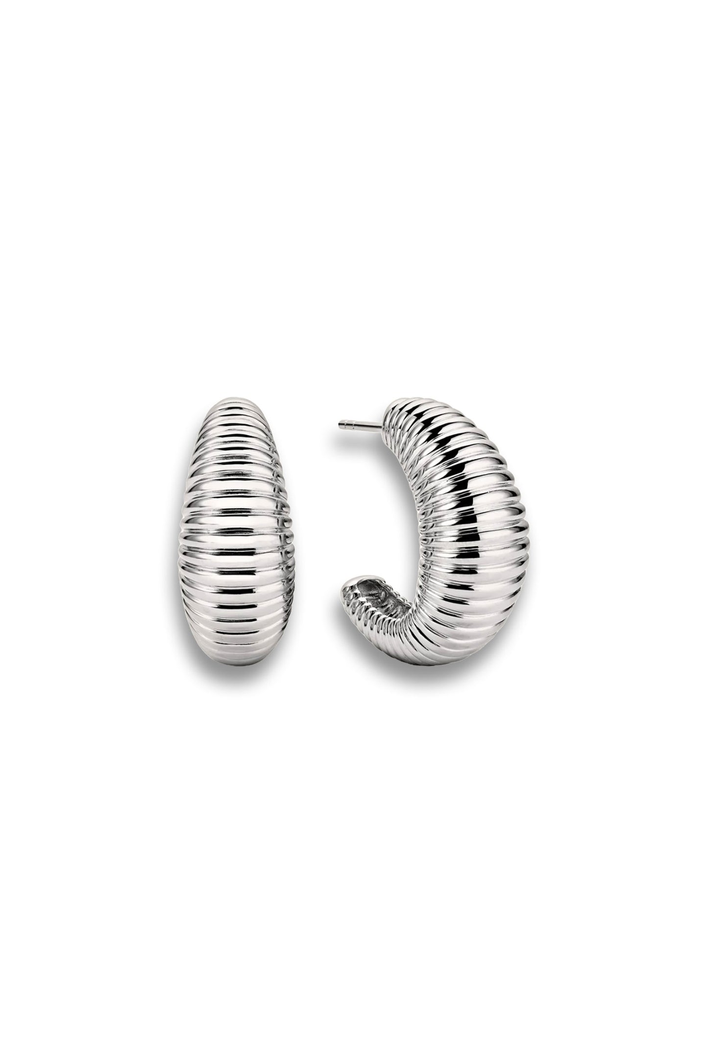 Dôme Texture Large Hoops