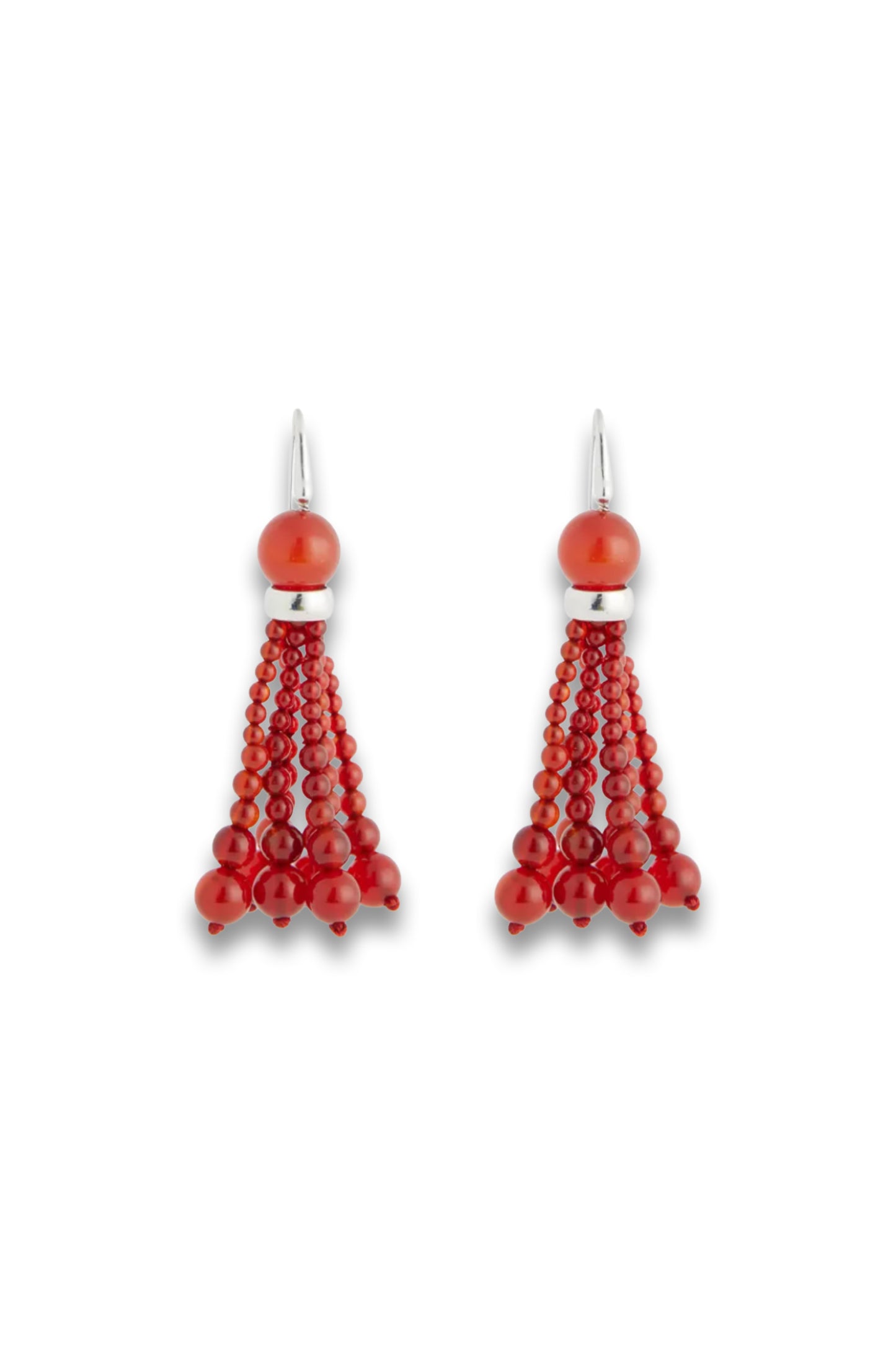 Venice Opera Sterling-Silver And Carnelian Drop Earrings