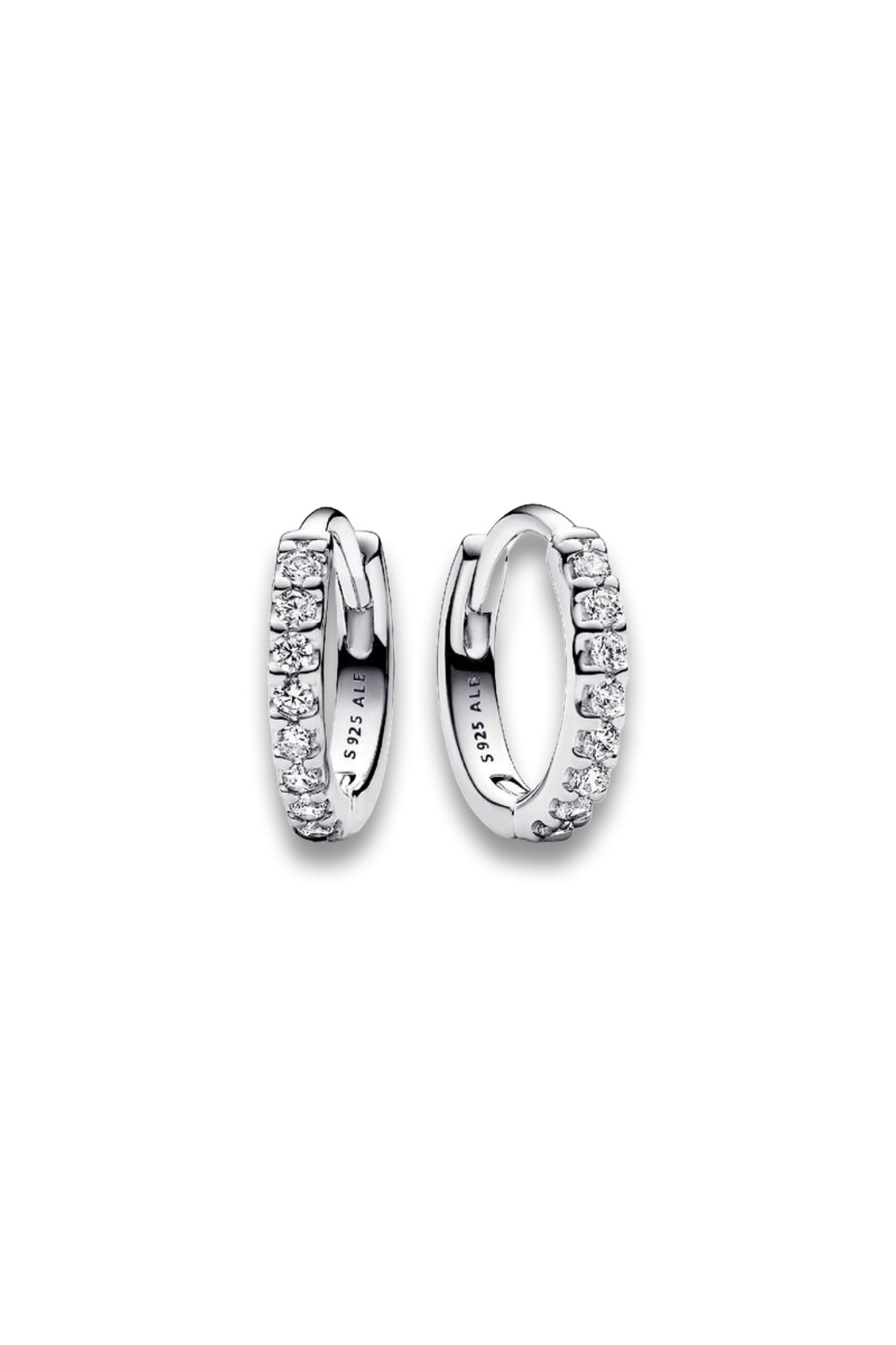 Sparkling Huggie Hoop Earrings