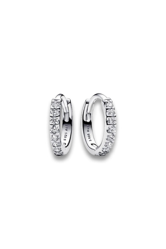 Sparkling Huggie Hoop Earrings