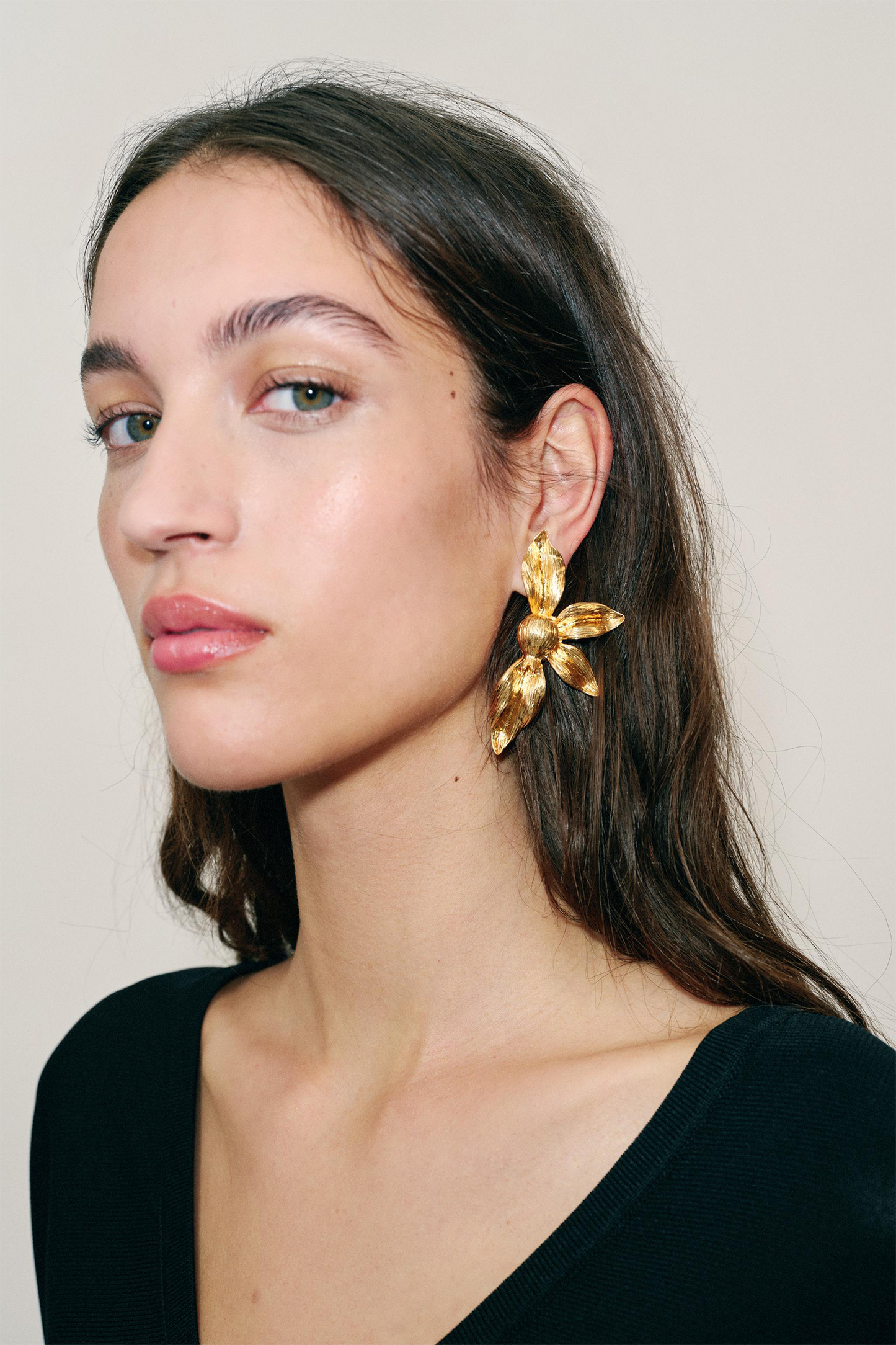 Fan Flower Earrings