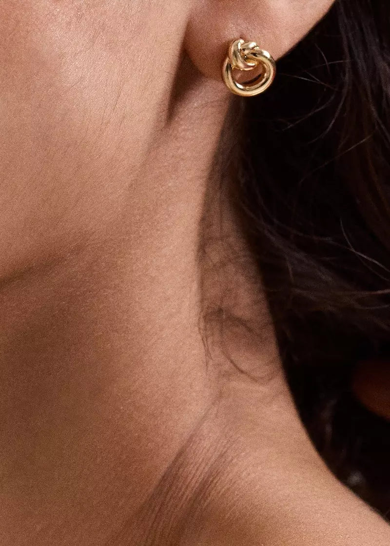 Knotted Stud Earrings