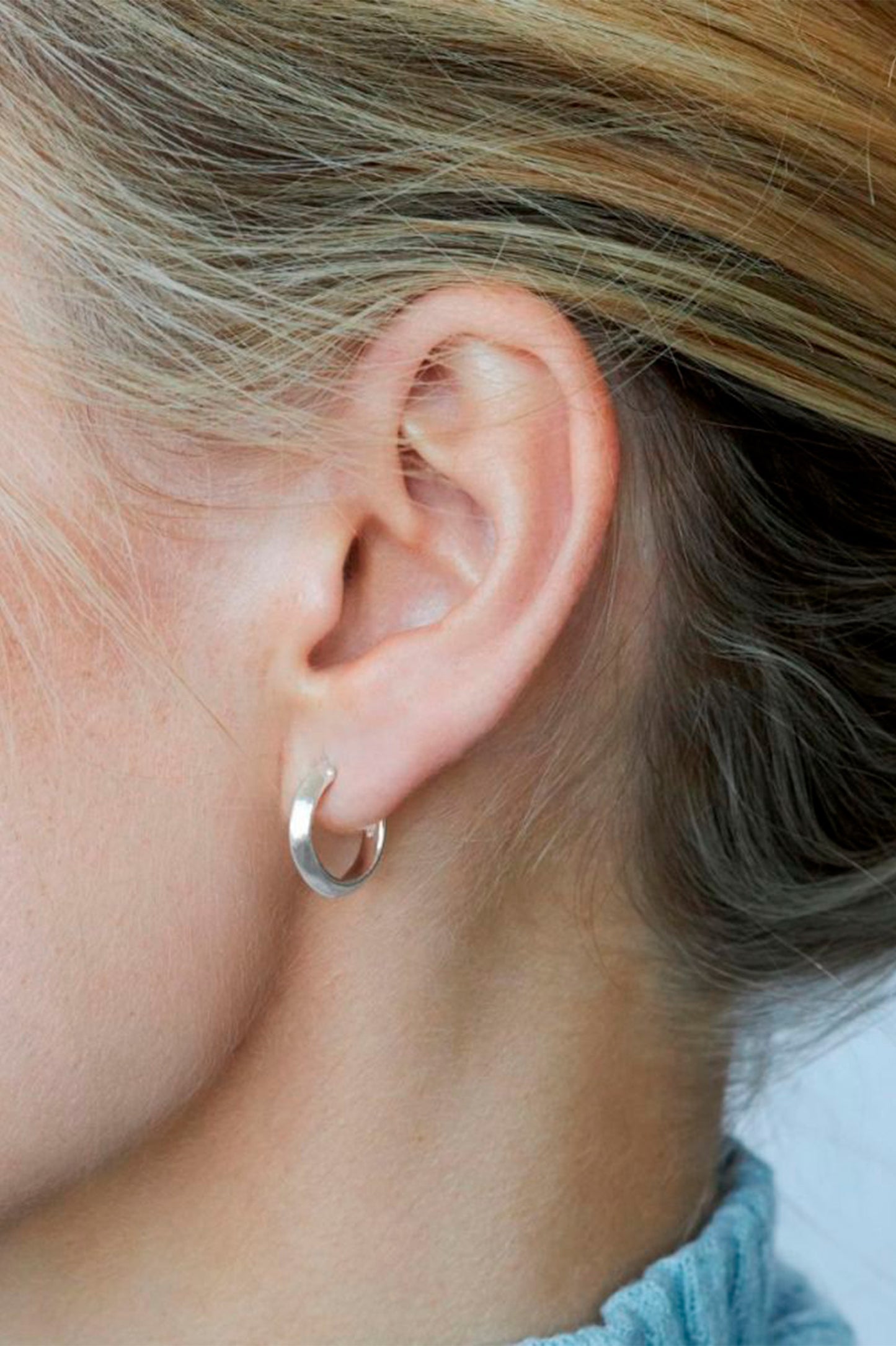 Silver Signature Chunky Hoops