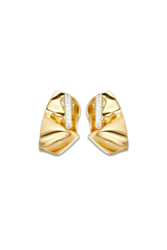 24-karat Gold-plated, Silver-plated And Crystal Earrings