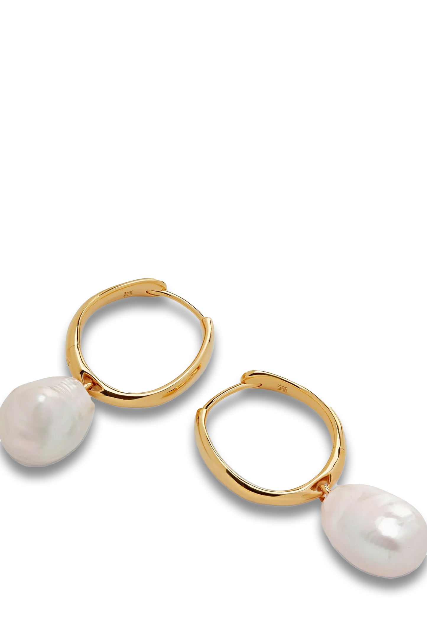 Nura Reef Baroque Pearl Earrings, Gold