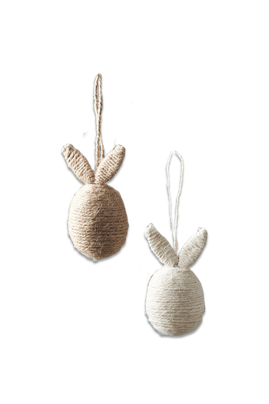Mini Jute Bunny Eggs – Set of 4