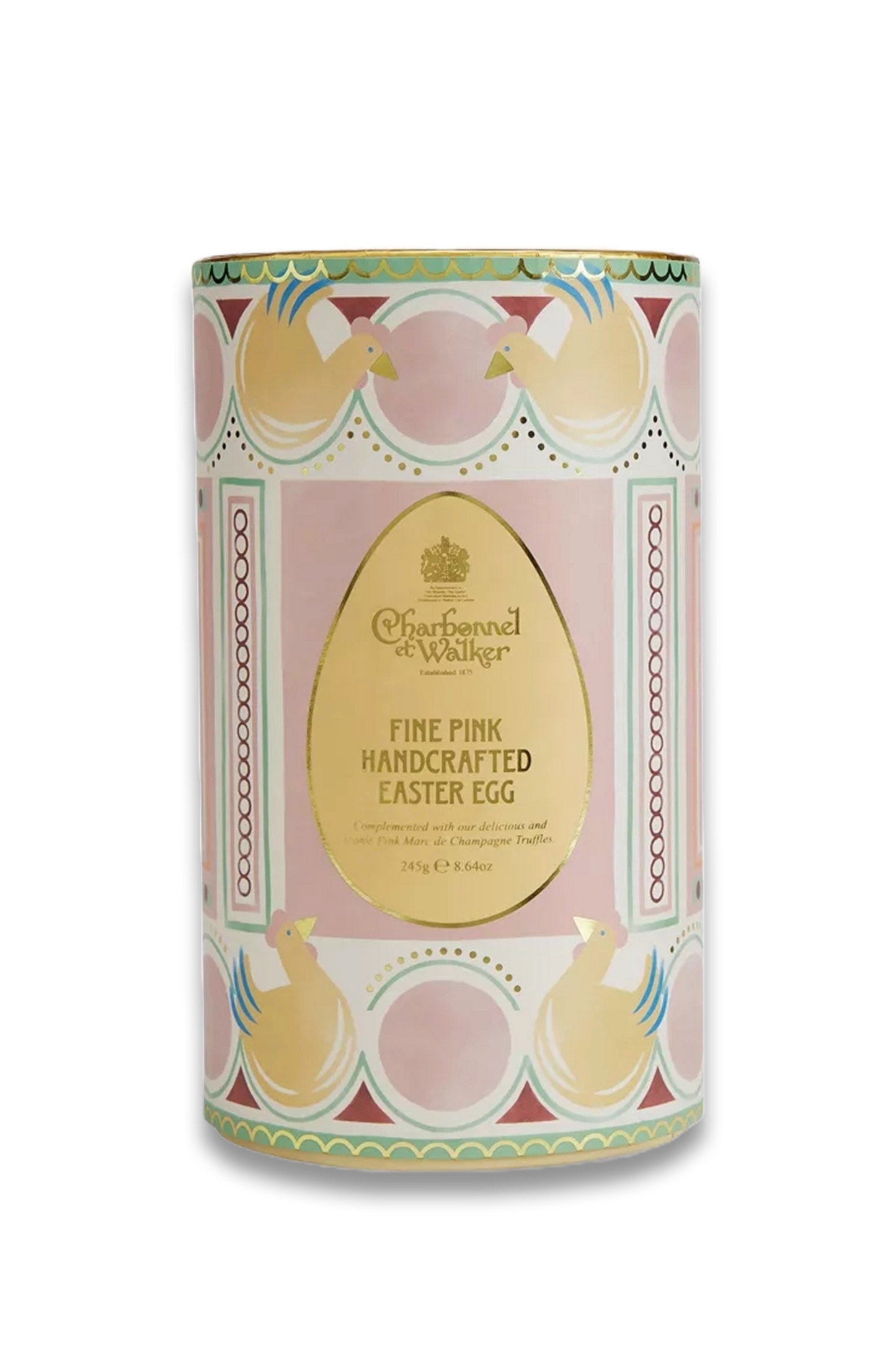 Pink Chocolate Easter Egg and Truffles Gift Box 245g