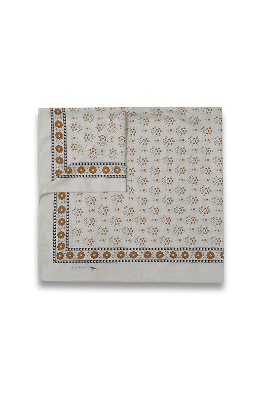 Classiq Floral-Print Square Cotton Scarf