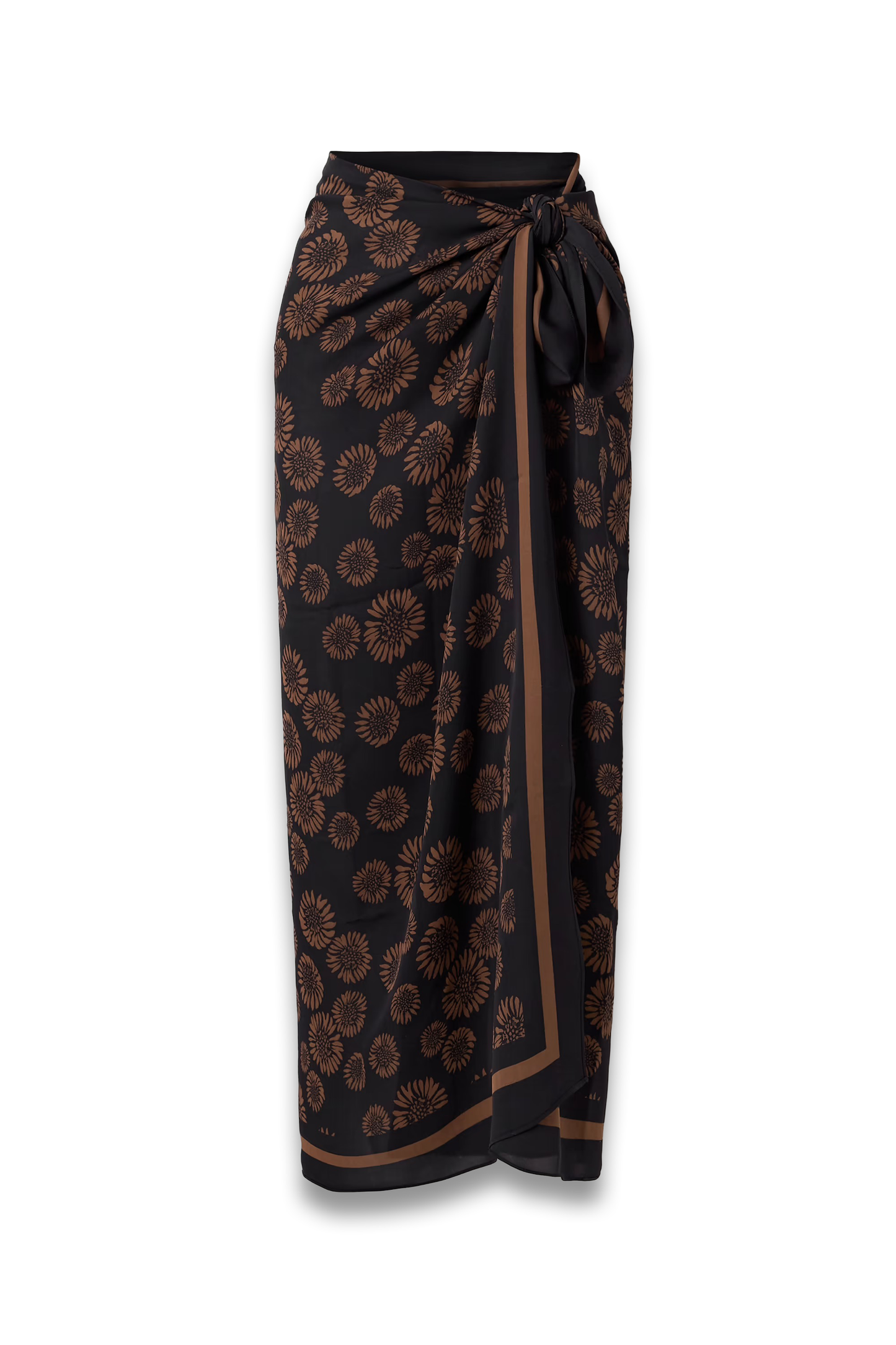 Floral-Print Silk-Georgette Pareo