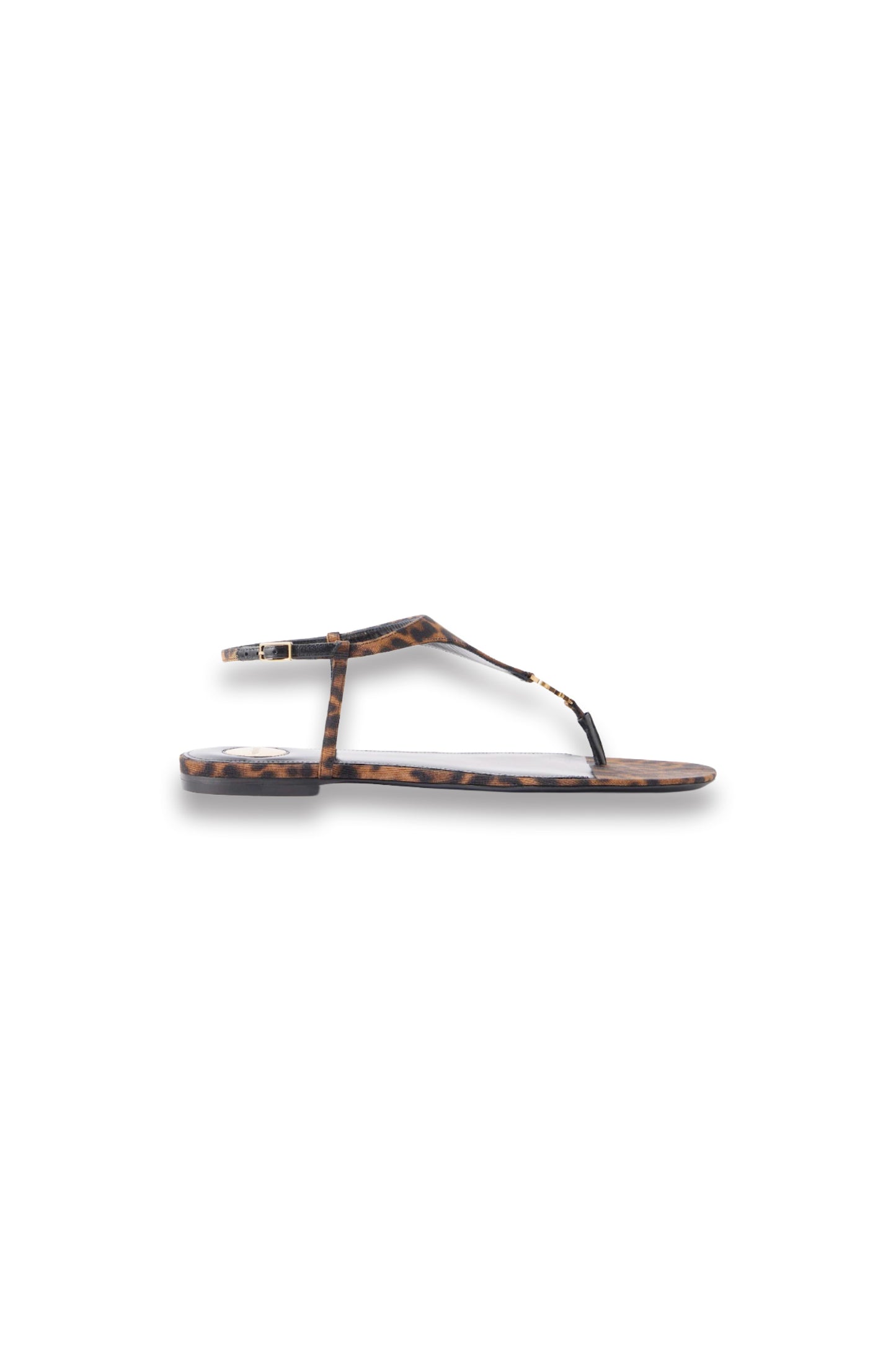 Cassandra Logo-embellished Leopard-print Canvas Sandals
