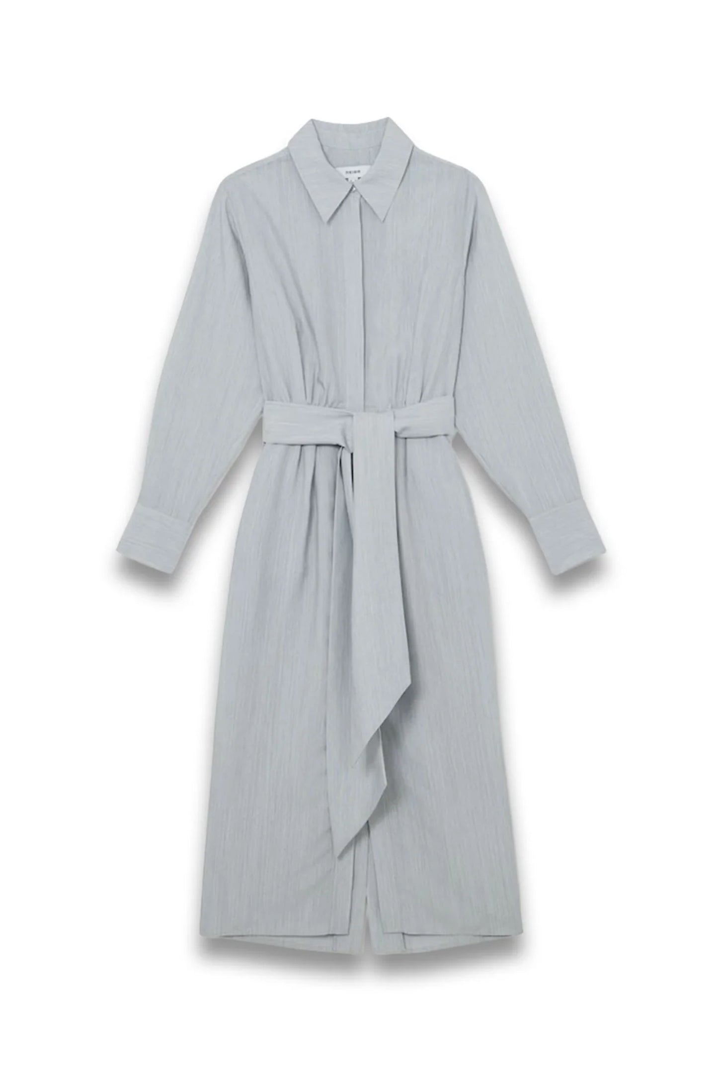 Modal-blend Tie-waist Shirt Dress