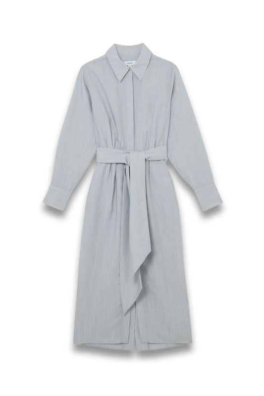 Modal-blend Tie-waist Shirt Dress