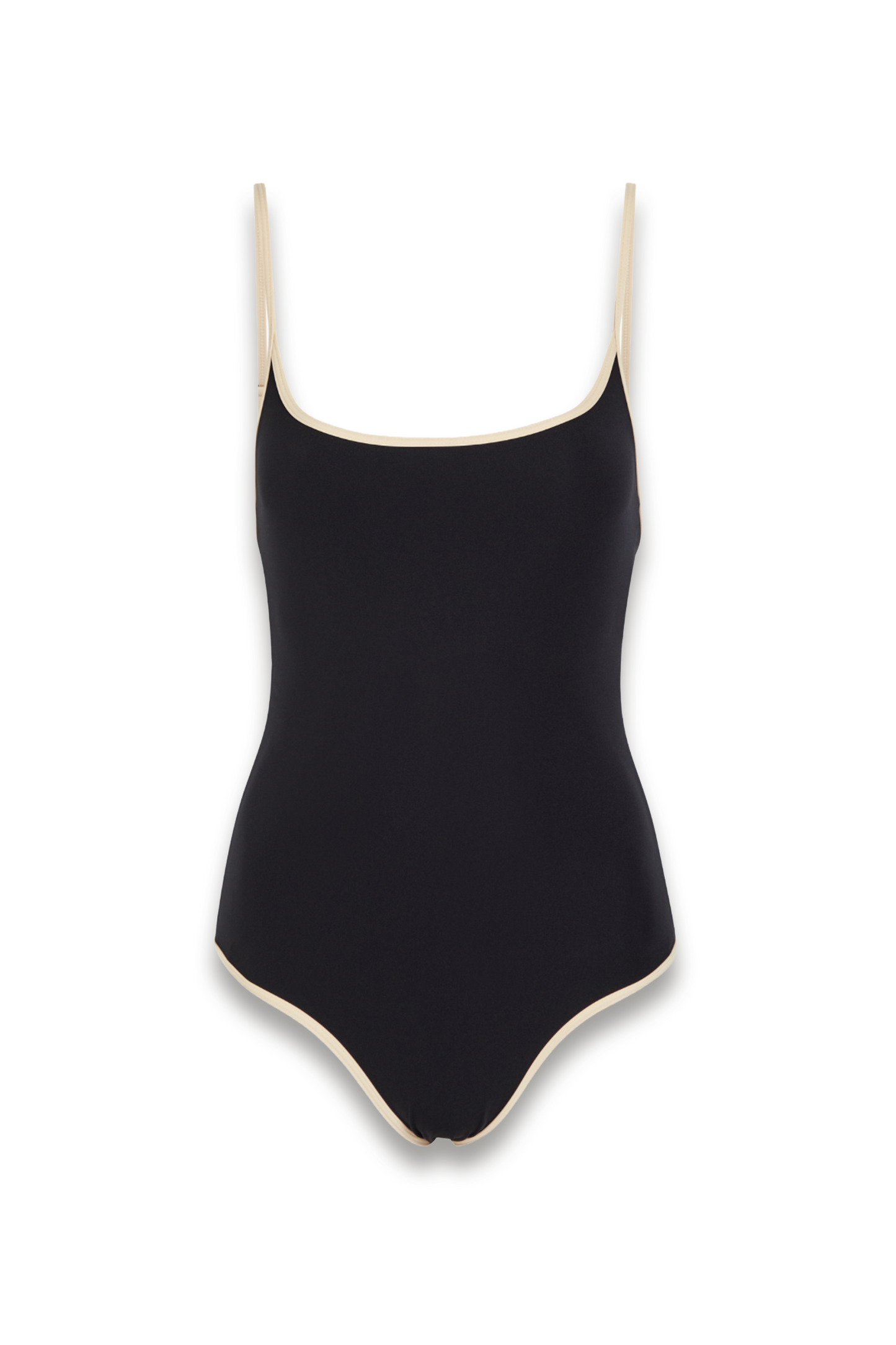 Contrasting-trim Swimsuit