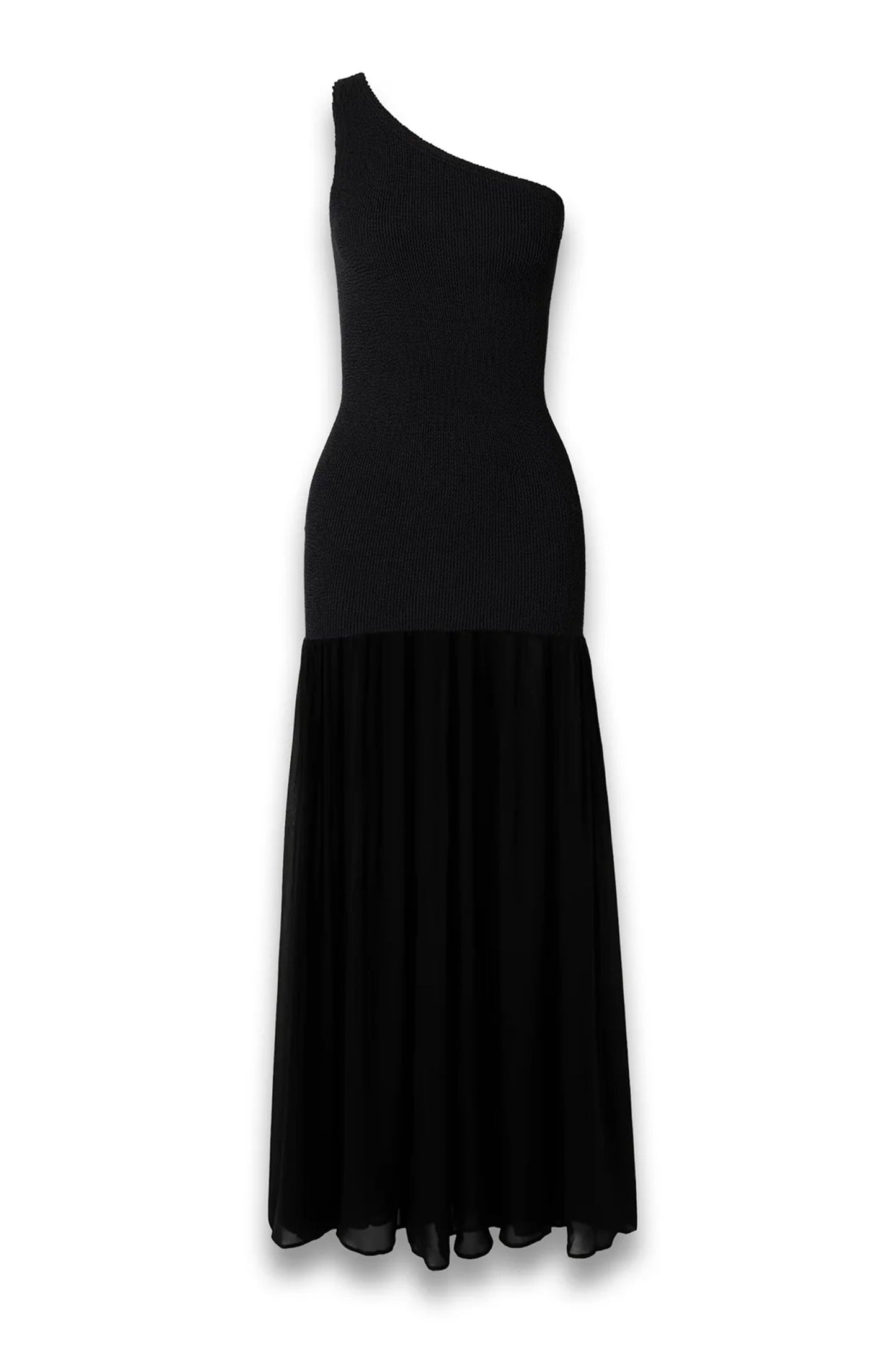 Nancy Hybrid One-shoulder Original Crinkle and Chiffon Cover-up