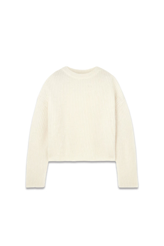 Ribbed Mohair-blend Sweater