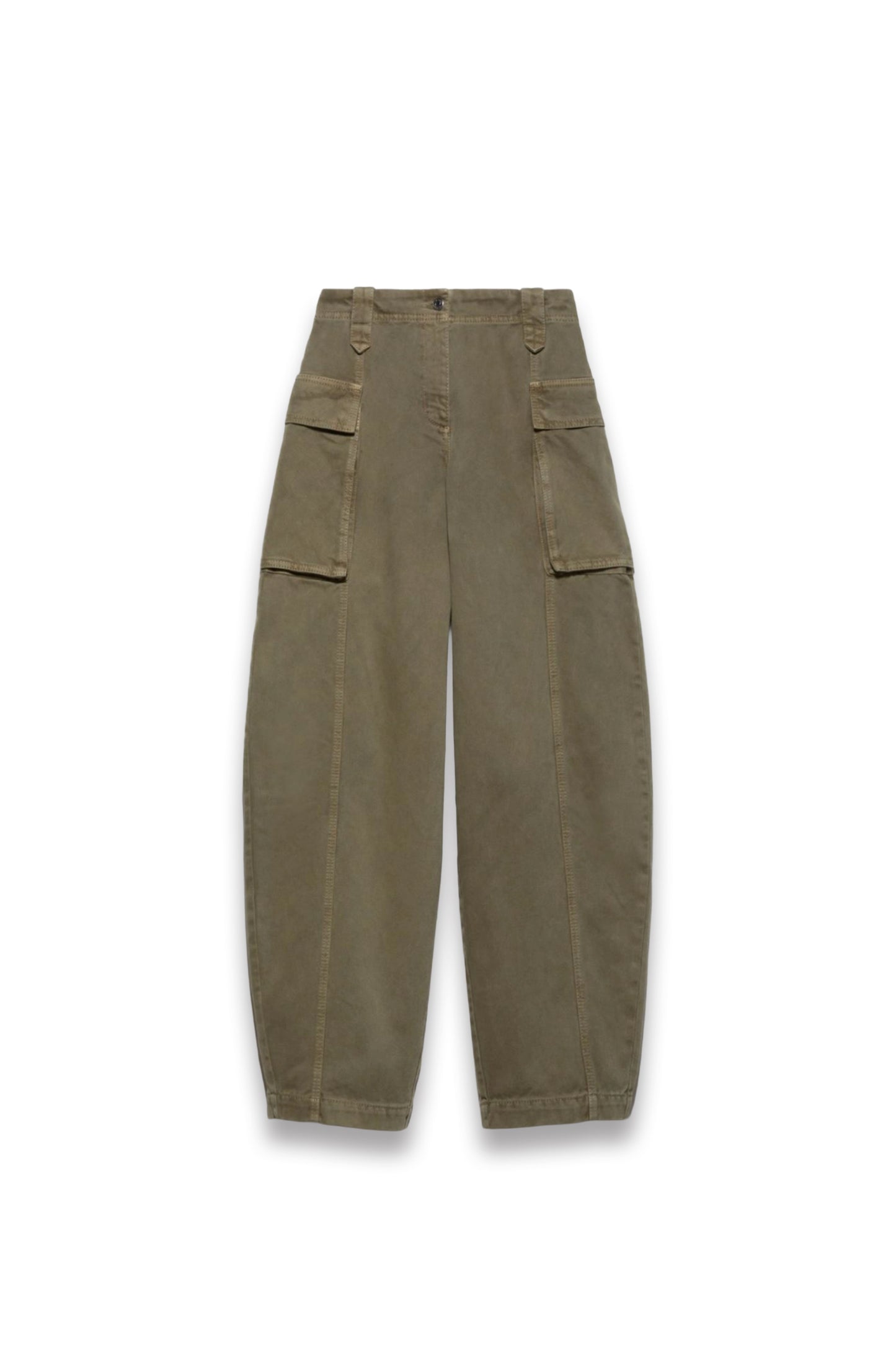 Barrel-leg Cargo Trousers