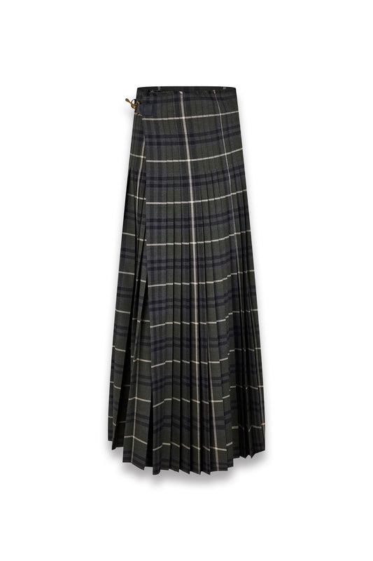 Maxi Check Skirt