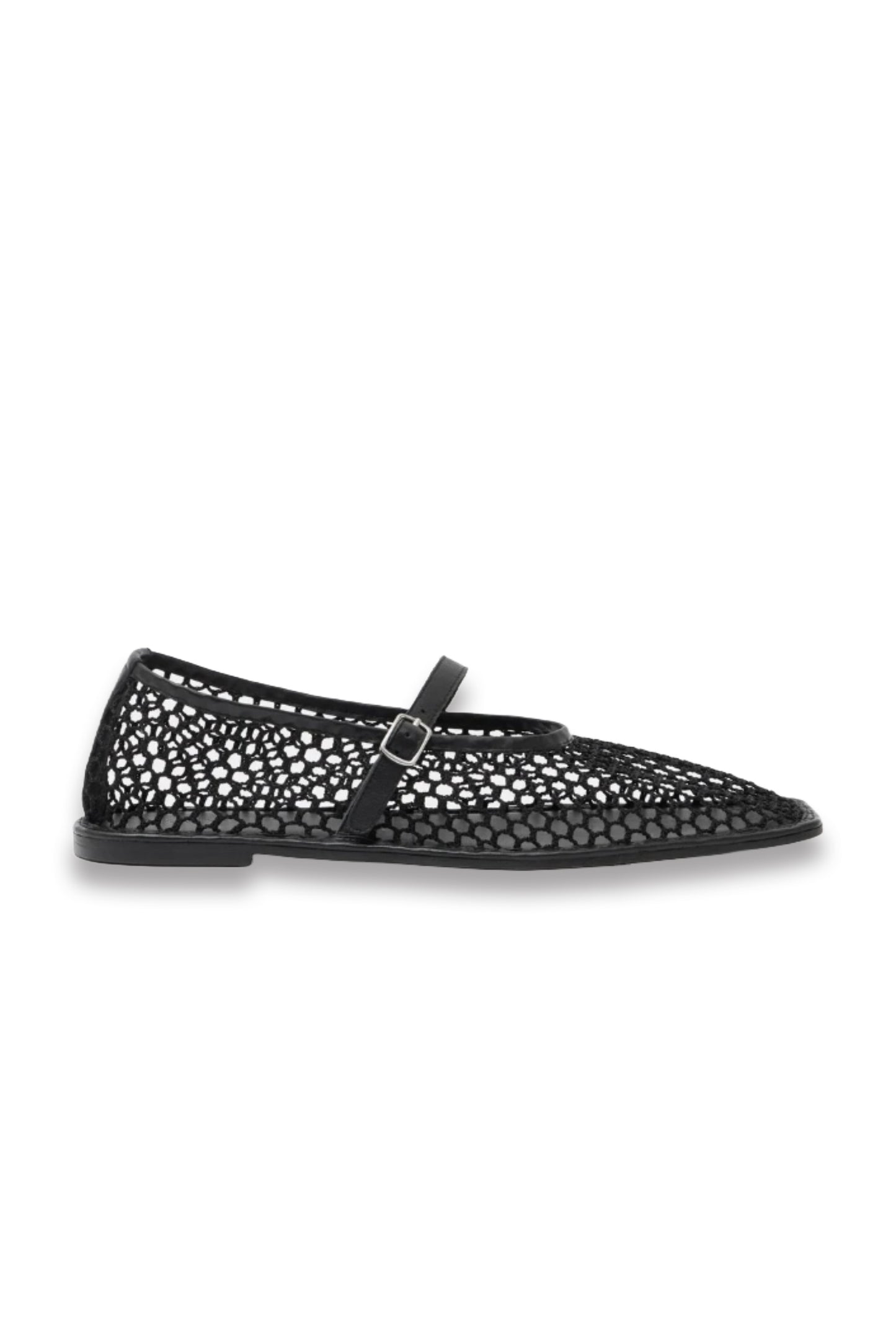 Mesh Mary Jane Ballerina Flats