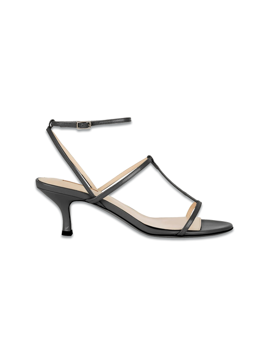 Novie Kitten Heel Shoes In Black Leather