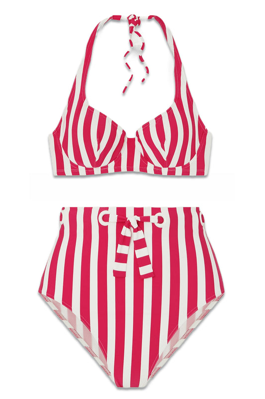 Samba Corazon Striped Underwired Bikini