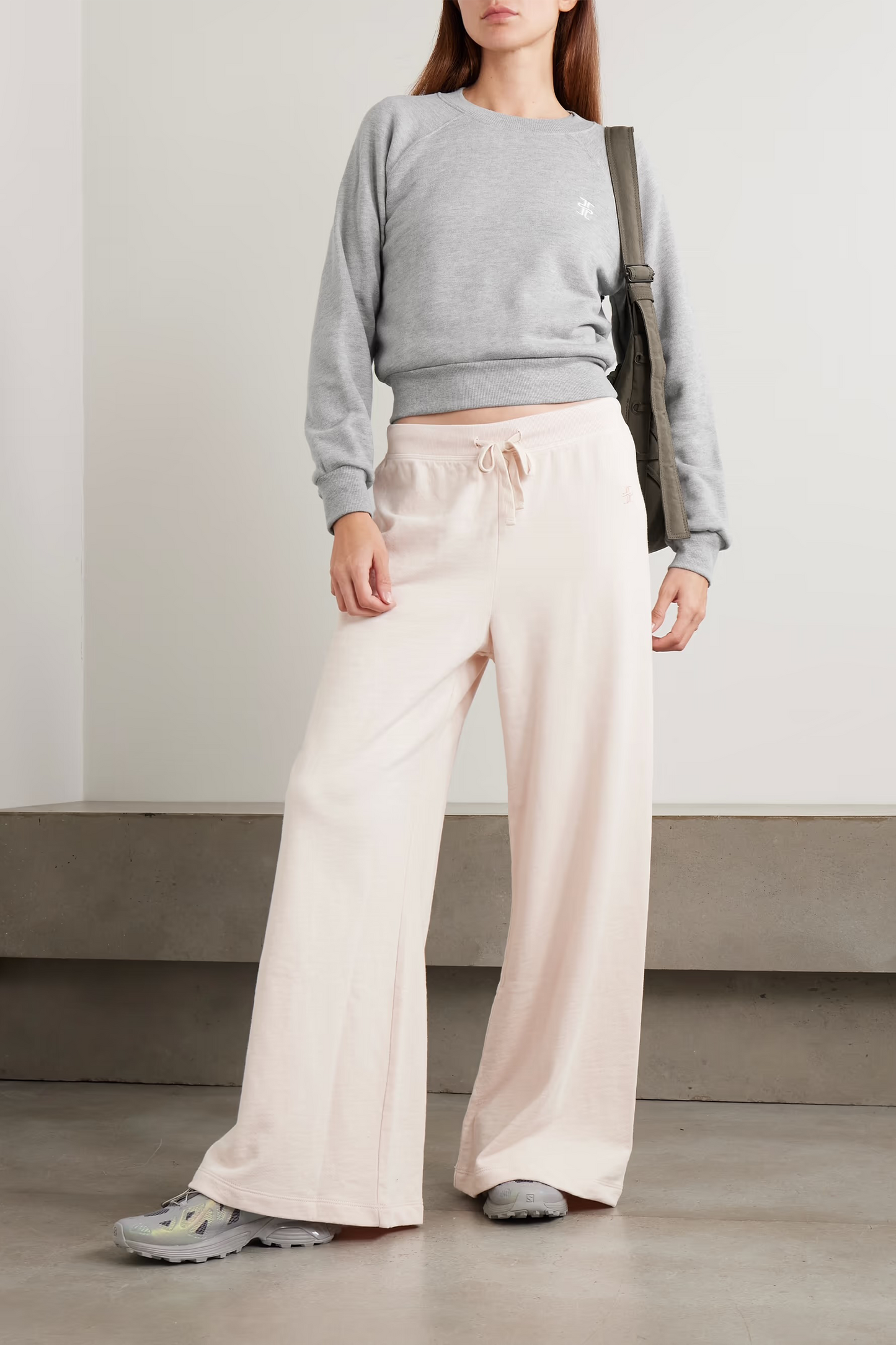 Embroidered Cotton and Modal-blend Jersey Sweatshirt