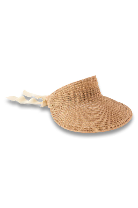 Ricky Grosgrain-trimmed Hemp Visor