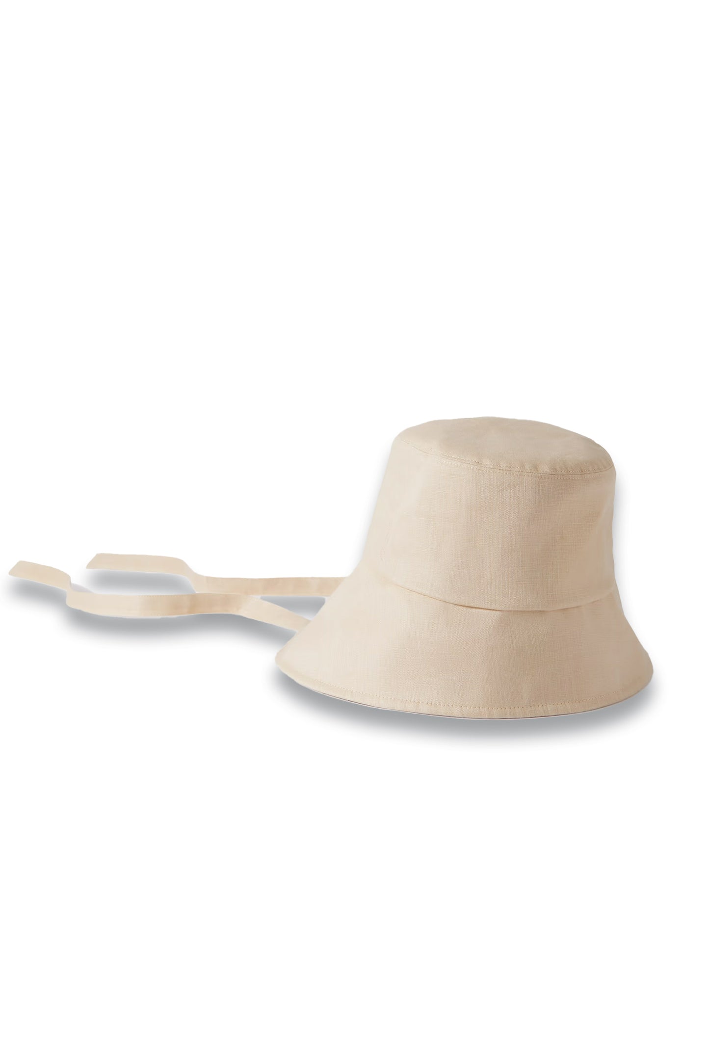 Ally Asymmetric Linen Bucket Hat
