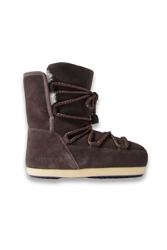 EVX Shearling-lined Suede Snow Boots