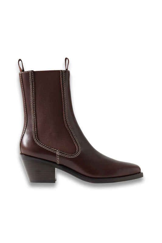 Nat Leather Ankle Boots
