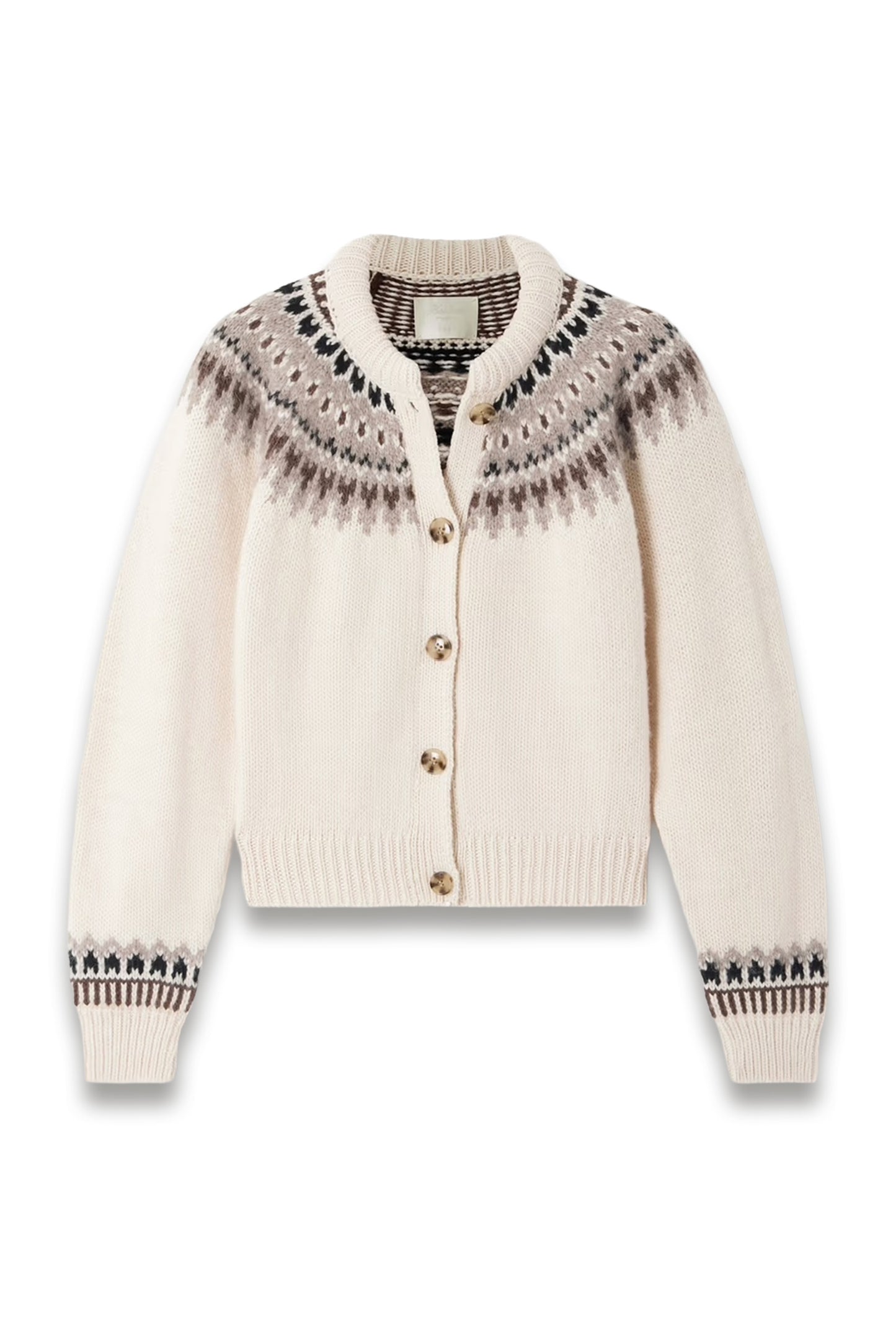 Clarke Fair Isle Wool-blend Cardigan