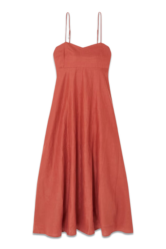 Alexandre Linen Midi Dress