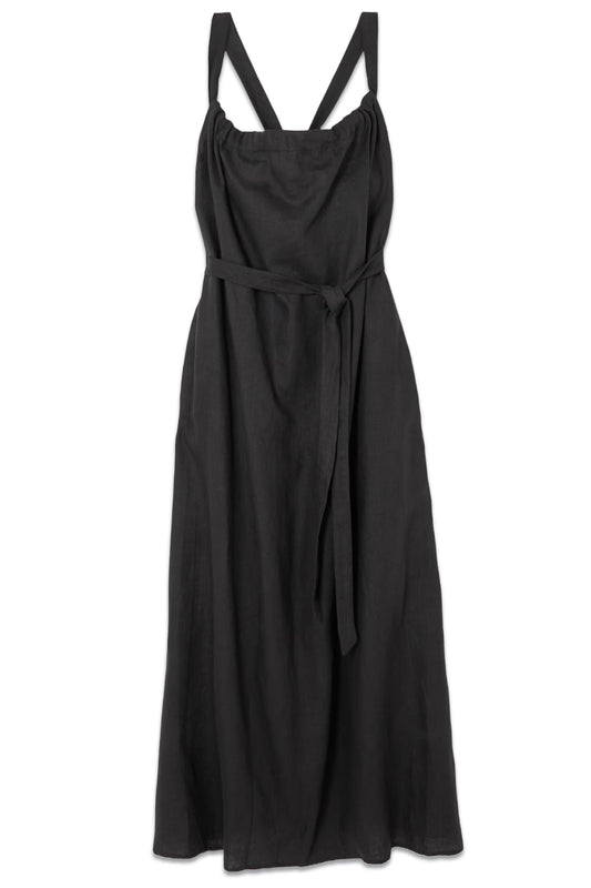 Gaiya Tie-detailed Linen Maxi Dress