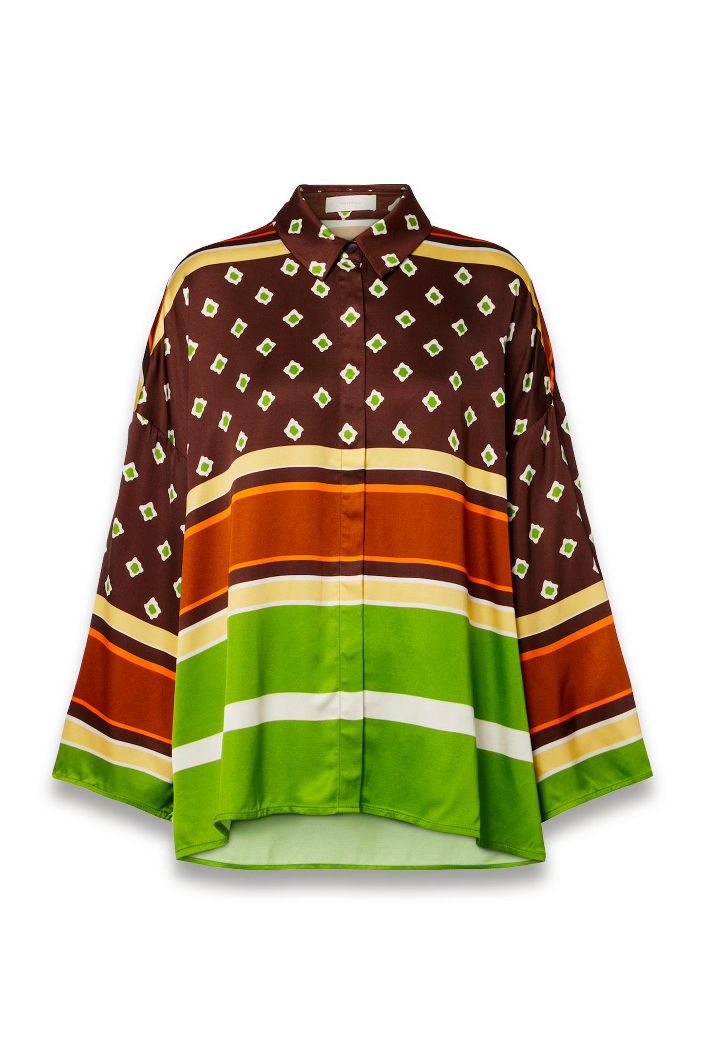 Cora Printed Satin Shirt