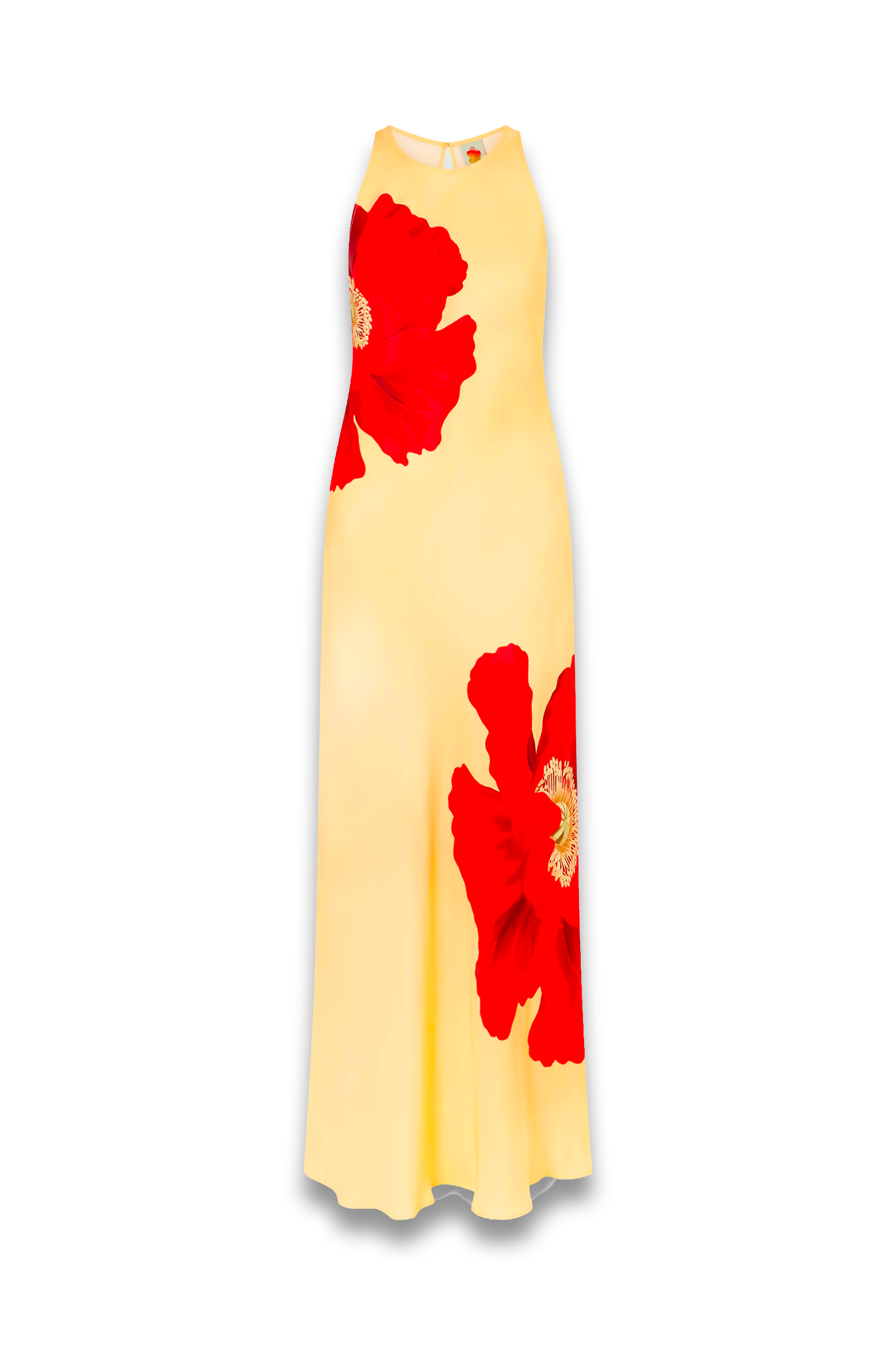 Floral-print Satin Maxi Dress