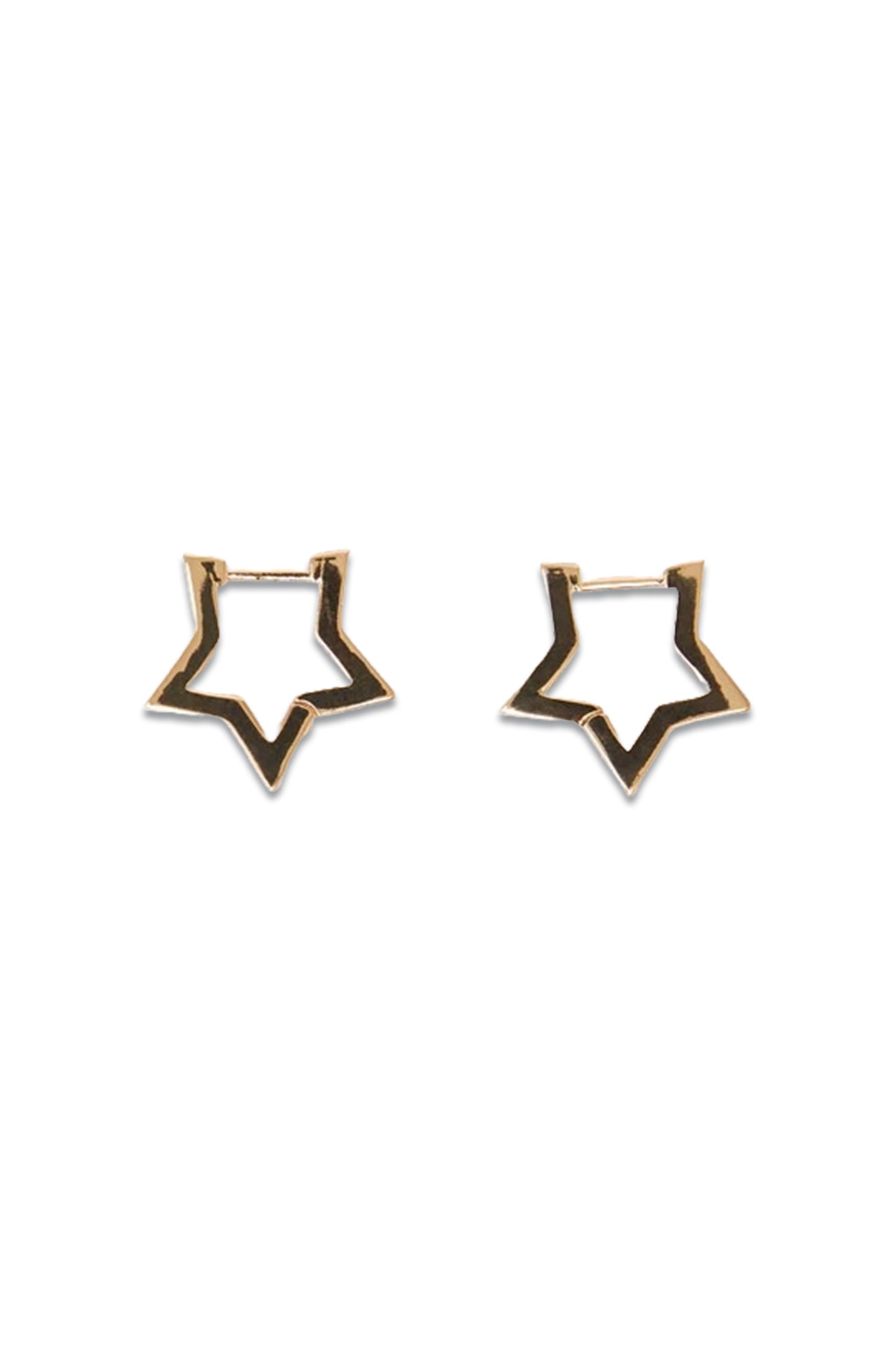 Chunky Star Hoop Earrings
