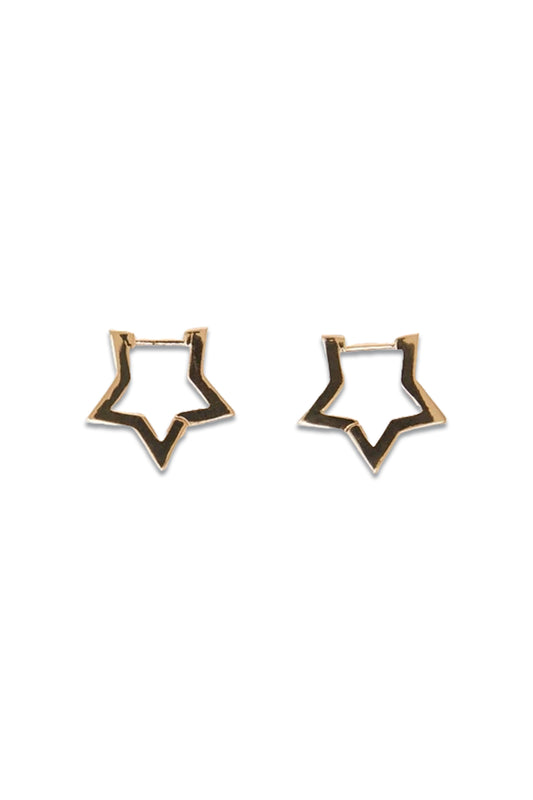 Chunky Star Hoop Earrings